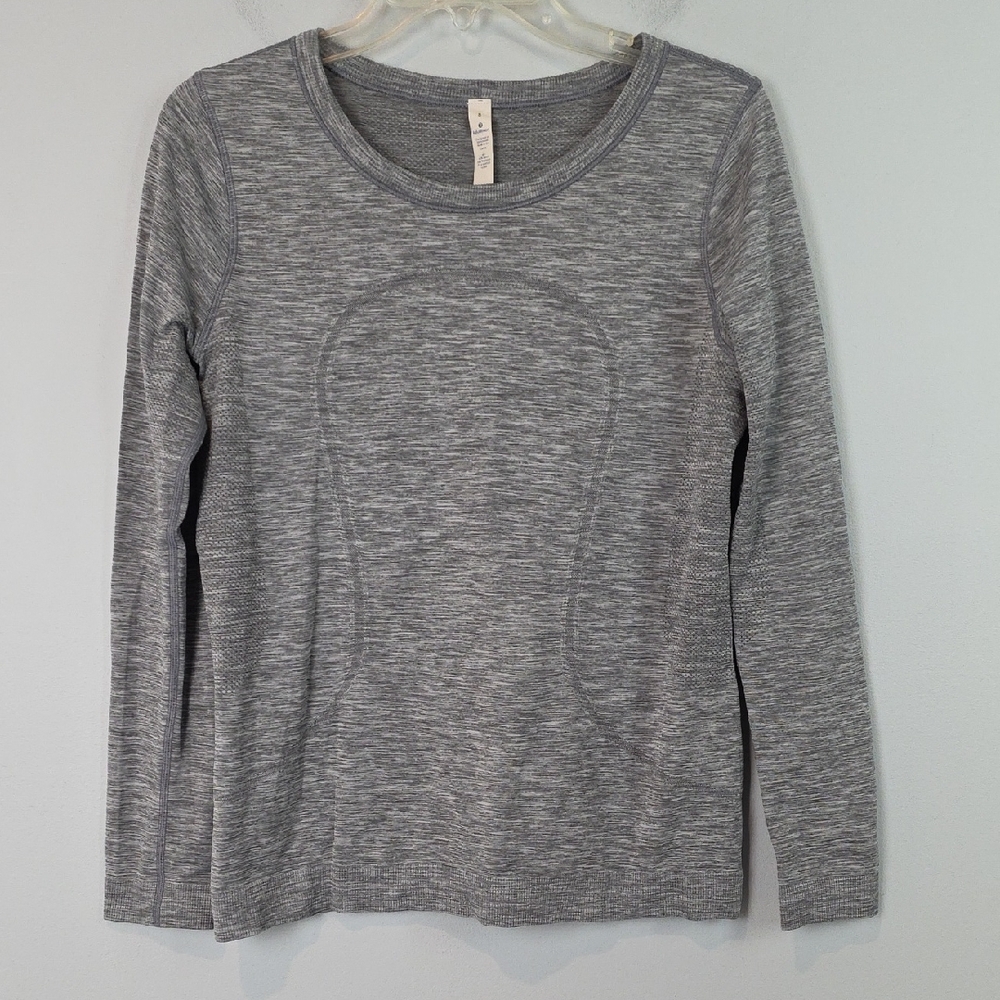 Lululemon Swiftly Tech long sleeve gray shirt size 8